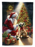 Caroline's Treasures Cairn Terrier and Santa Claus Garden Flag 11.25" x 15.5"