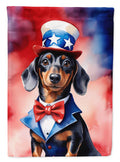 Dachshund Patriotic American Garden Flag 11.25" x 15.5" DAC5698GF-DS