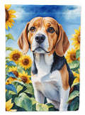 Caroline's Treasures DAC6019GF-DS Beagle in Sunflowers Garden Flag