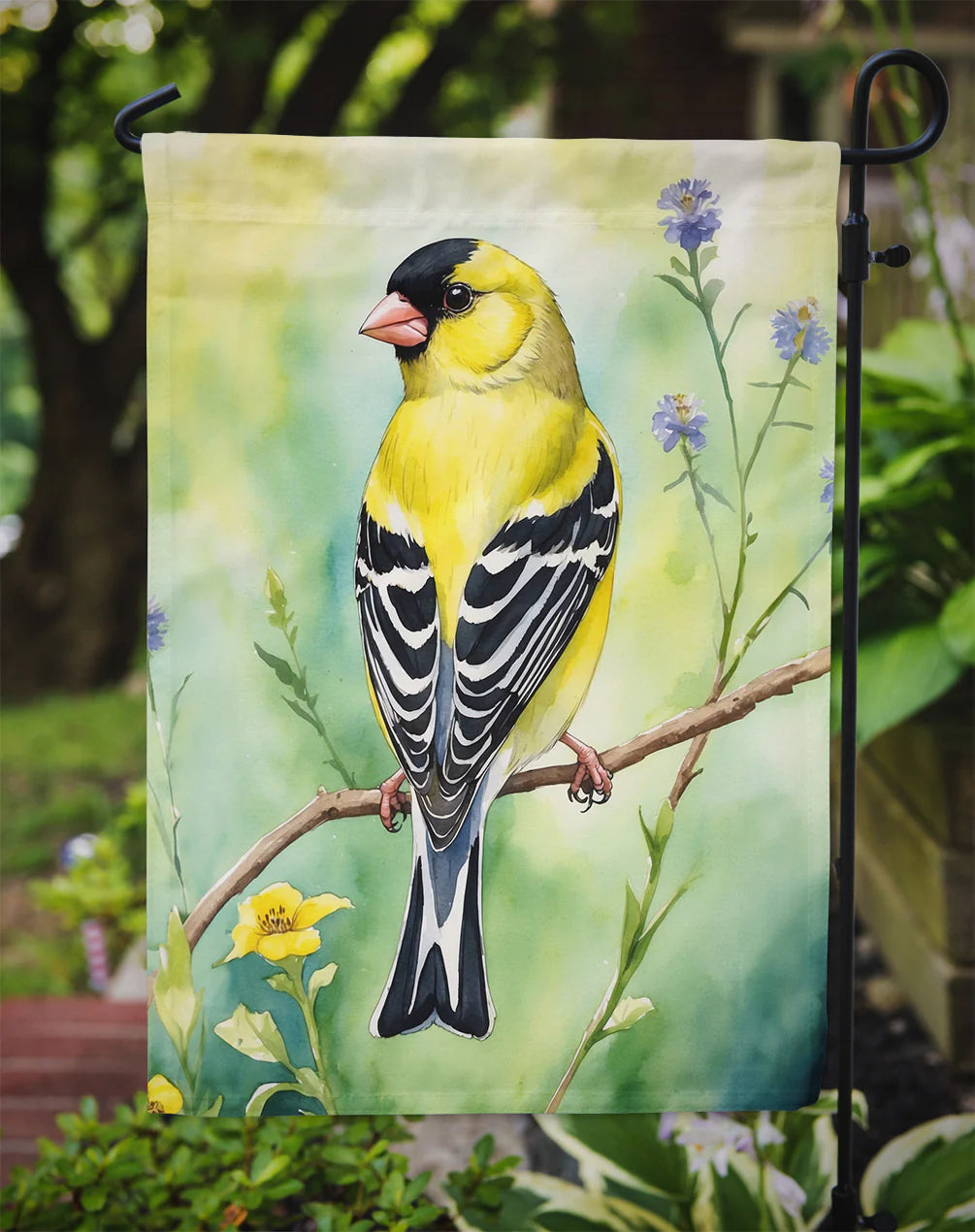 Caroline's Treasures American Goldfinch Garden Flag DAC7435GF 11.25" x 15.5"