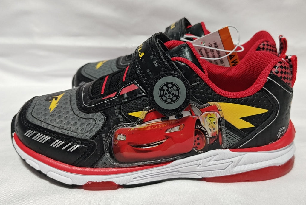 Disney Cars Boys Hook and Loop Light Up Fashion Sneakers Lightning CH91733A