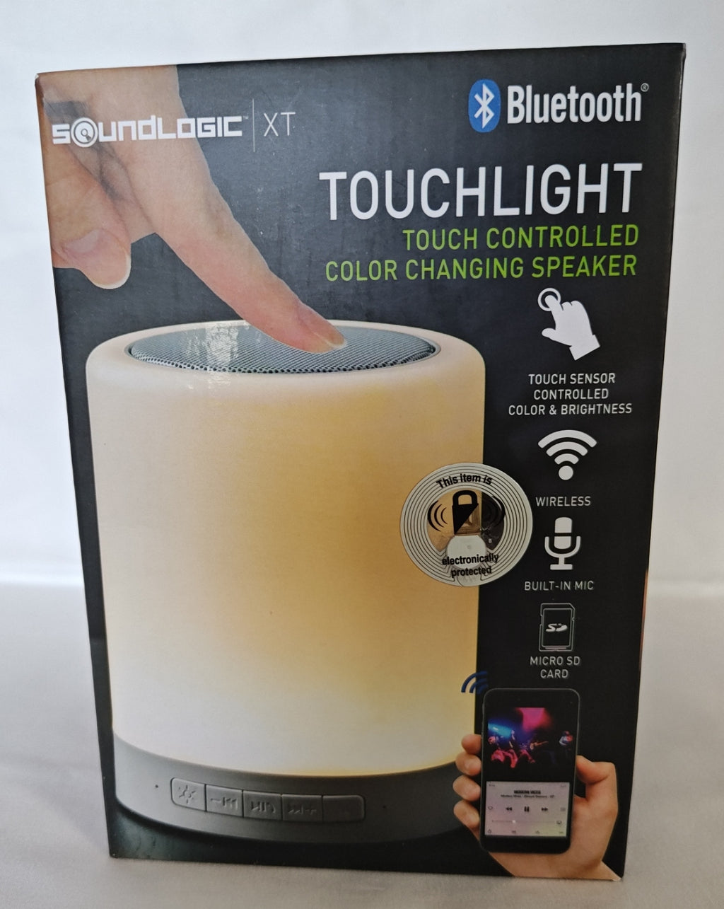 SoundLogic XT Touchlight Touch Controlled Color Changing Speaker Brand New