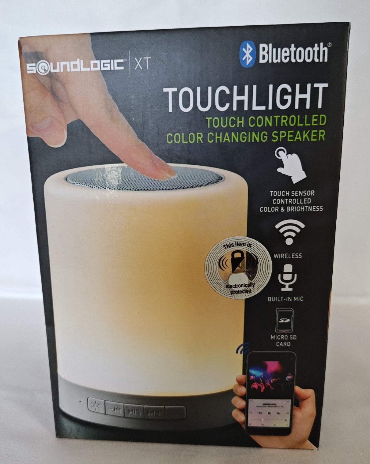 SoundLogic XT Touchlight Touch Controlled Color Changing Speaker Brand New