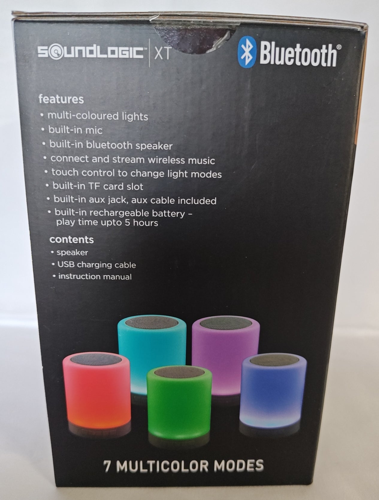 SoundLogic XT Touchlight Touch Controlled Color Changing Speaker Brand New