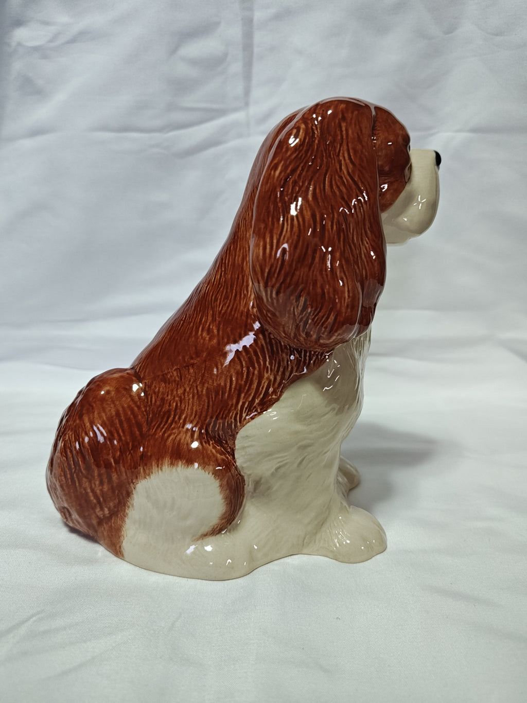 Cavalier King Charles Spaniel Hand Painted Ceramic Bank 8" Tall