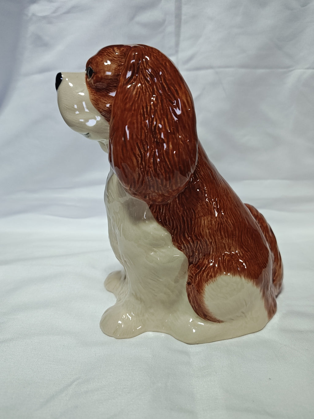 Cavalier King Charles Spaniel Hand Painted Ceramic Bank 8" Tall