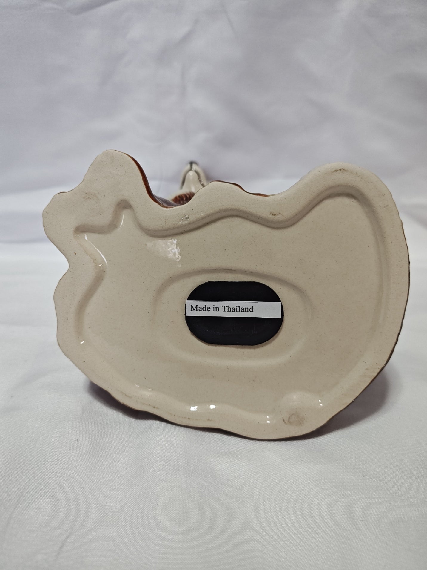 Fox Hand Painted Ceramic Bank Entirely Hand Painted For Realistic Appeal, 8"