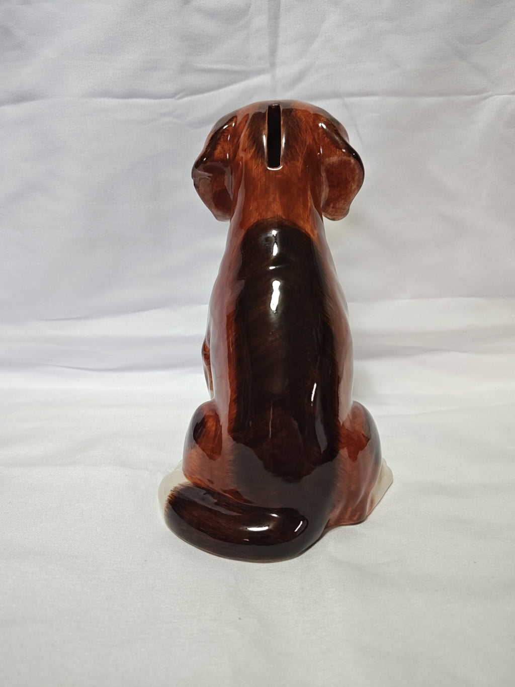 Beagle Hand Painted Ceramic Bank, Entirely Hand Painted For Realistic Appeal 8"