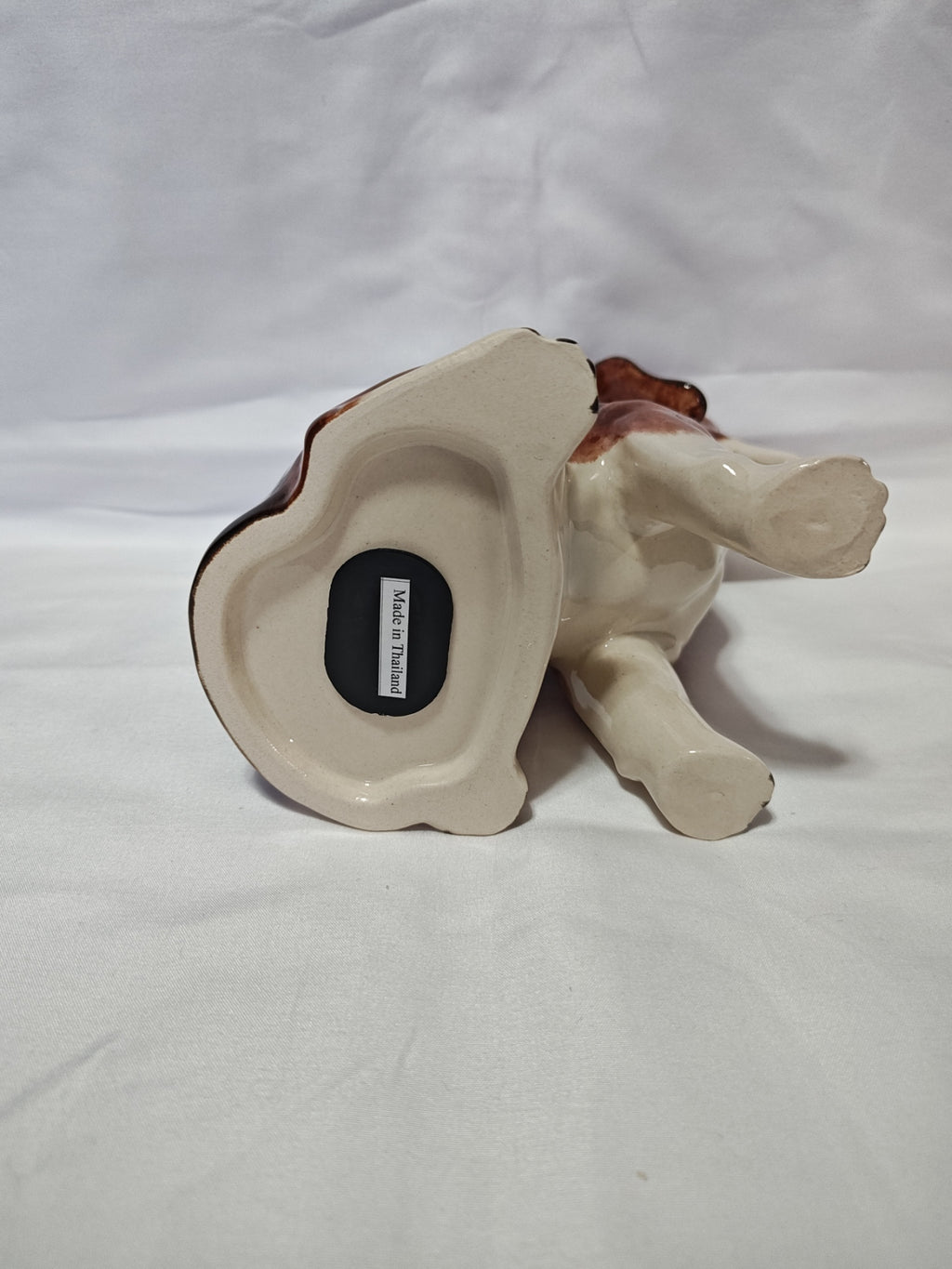 Beagle Hand Painted Ceramic Bank, Entirely Hand Painted For Realistic Appeal 8"