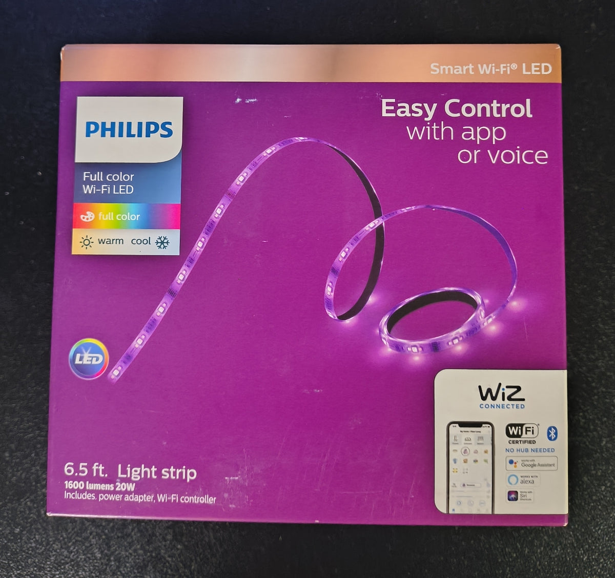 Philips 6.5-Ft Smart Wi-Fi Color LED Light Strip box