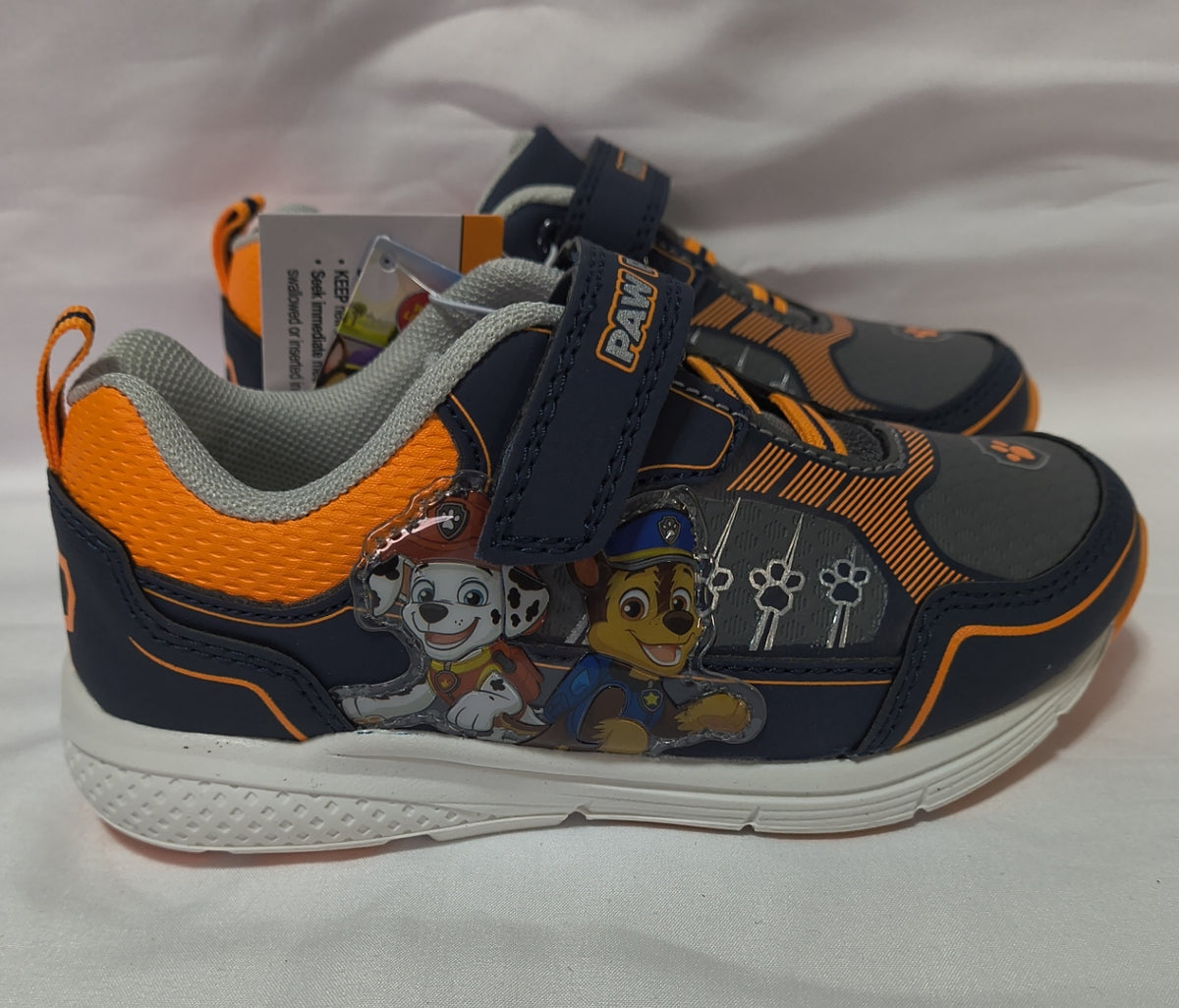 Nickelodeon PAW Patrol Navy & Orange Light-Up Sneakers for Boys