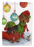 Dachshund Christmas Jingle Garden Flag