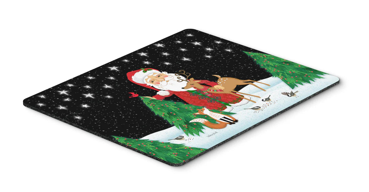 Santa Claus Christmas Mouse Pad, Hot Pad or Trivet