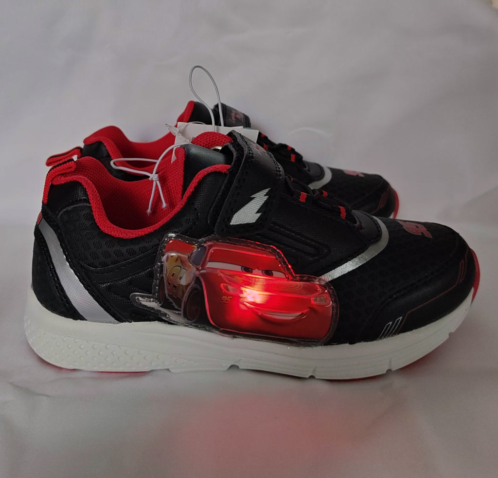 Disney Cars Boys Hook and Loop Light Up Sneakers. (Toddler/Little Kids) 7 - 12