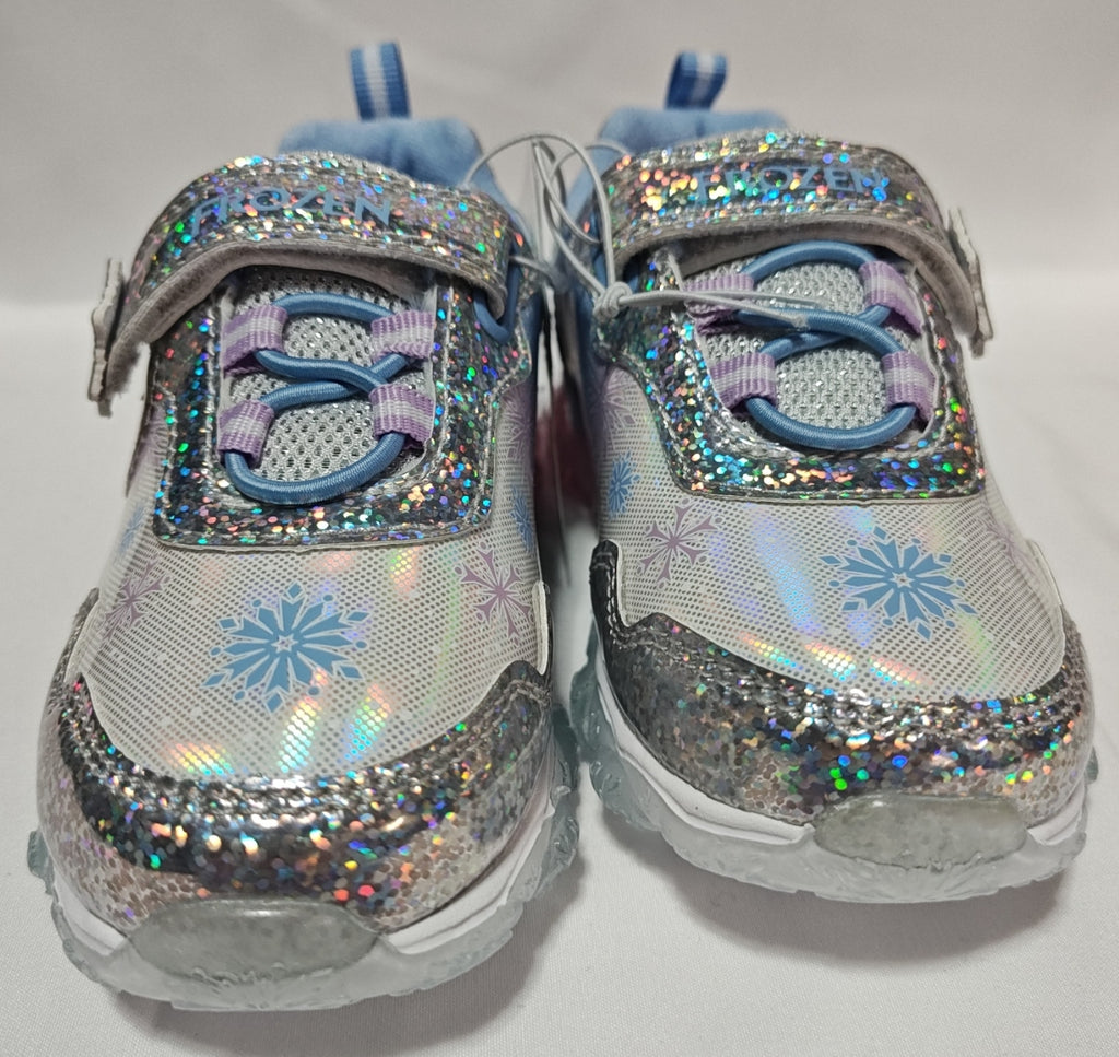 Girls Frozen Light Up Hook and Loop Fashion Sneakers CH93502A