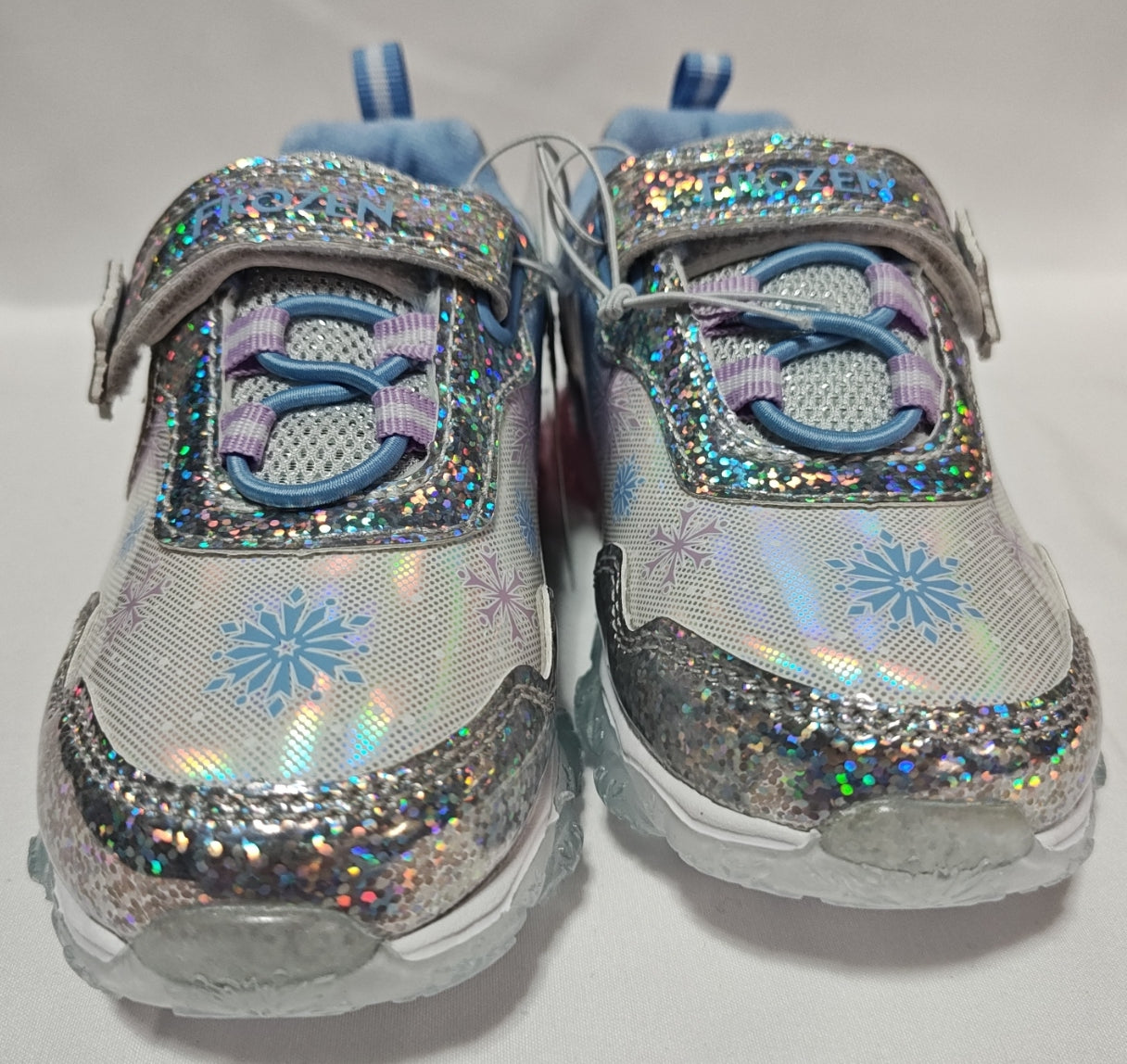 Girls Frozen Light Up Hook and Loop Fashion Sneakers CH93502A
