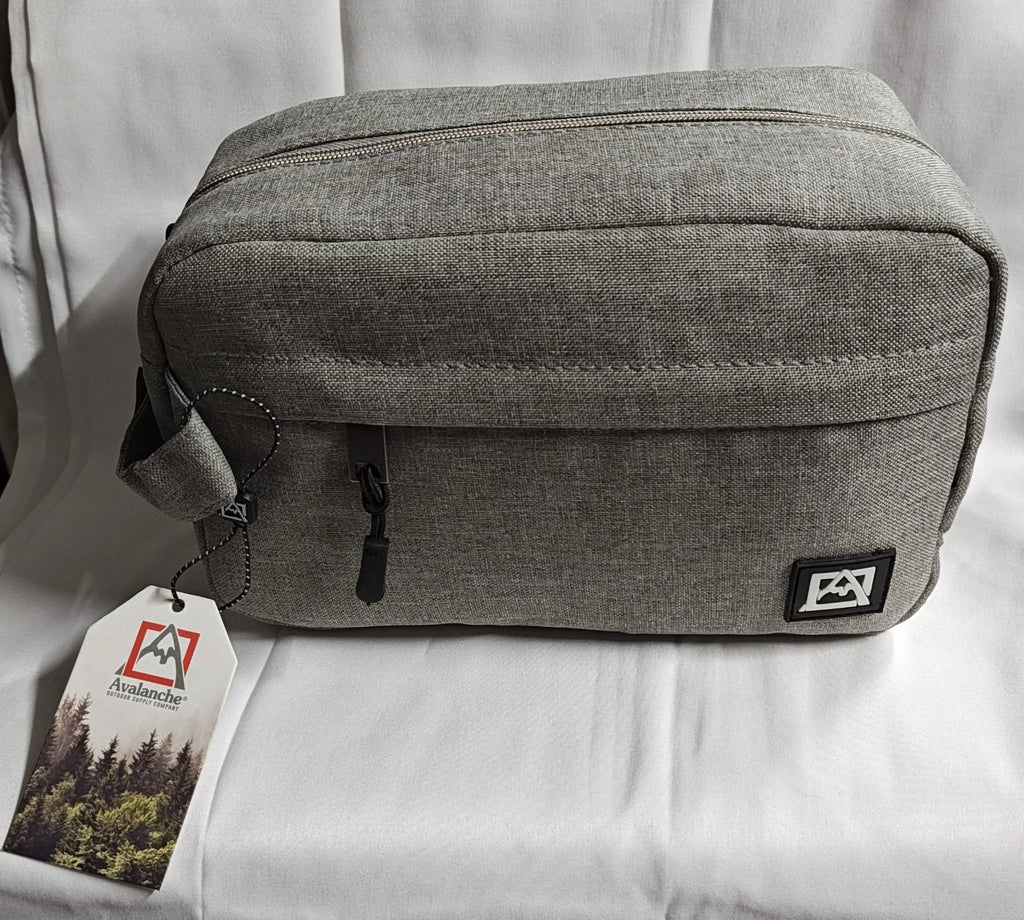 Avalanche Toiletry Bag / Medicine Bag / Kit Travel Pouch Organizer -All Gray